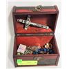 Image 1 : BOX WITH RINGS CRUCIFIX AND MORE