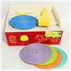 Image 1 : VINTAGE FISHER PRICE KIDS TURN TABLE + RECORDS