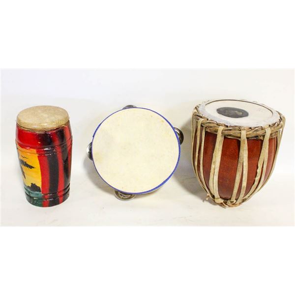 HANDMADE DRUMS AND TAMBOURINE