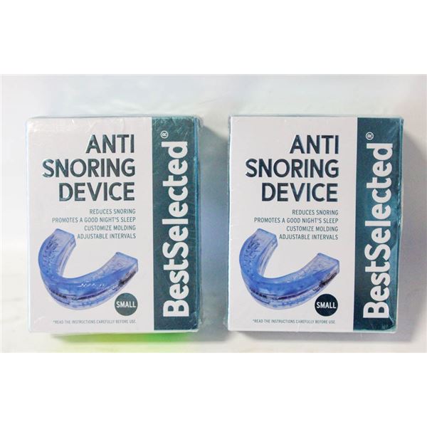 2 ANTI SNORING MOTHGUARD SIZE SMALL