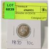 Image 1 : 1870 CANADA 10 CENTS