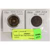 Image 1 : PAIR OF 1861,1862 NOVA SCOTIA CENTS