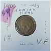 Image 1 : 23)  USA 1906 INDIAN HEAD PENNY.
