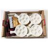 Image 1 : FLAT OF ASSORTED SERVING DISHES; BAKEWARE AND