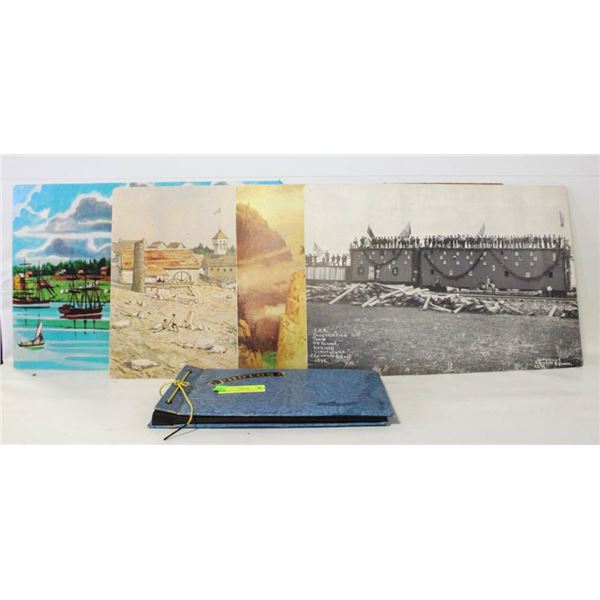 ANTIQUE PHOTO ALBUM & ARCHIVE BOARD CARDS-ESTATE