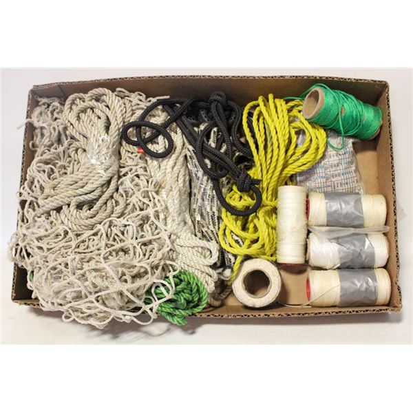 LOT OF STRING AND ROPES