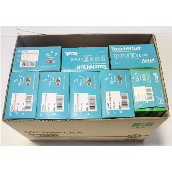 8 BOXES / SM ANSELLNITRILE GLOVES TOUCH N TUFF