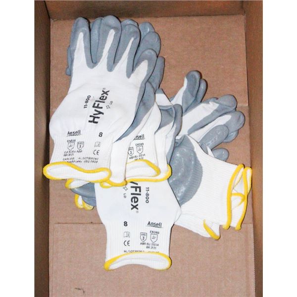 5 PAIRS / SIZE 8 (MED) HYLFLEX WORK GLOVES STYLE