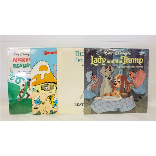 SET OF CHILDREN'S VINTAGE RECORDS