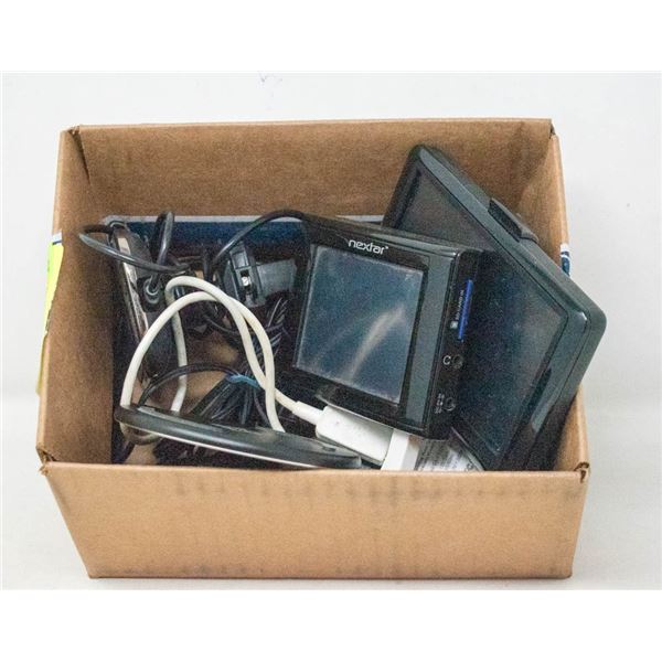 LOT OF ASST'D GPS & CHARGERS FOR VEHICLES