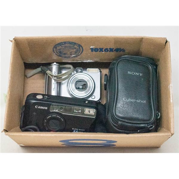 VINTAGE CANON & SONY CAMERAS