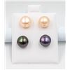 Image 1 : #278- NATURAL AKOYA PEARL EARRING 2 SET