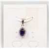 Image 1 : #21-NATURAL PURPLE AMETHYST & CZ PENDANT