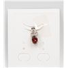 Image 1 : #44-NATURAL RHODOLITE GARNET & CZ PENDANT