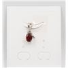 Image 1 : #27-NATURAL RHODOLITE GARNET & CZ PENDANT