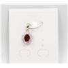 Image 1 : #37-NATURAL RHODOLITE GARNET & CZ PENDANT