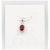 Image 1 : #31-NATURAL RHODOLITE GARNET & CZ PENDANT