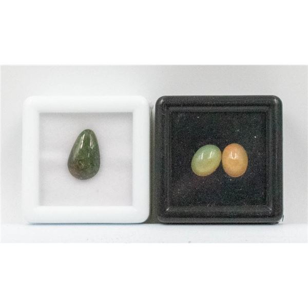#236-NATURAL ETHIOPIAN OPA 1.70CT  & SAPPHIRE 4.00