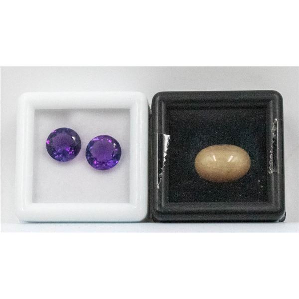 #249-NATURAL OPAL 3.55CT & PURPLE AMETHYST 3.00CT