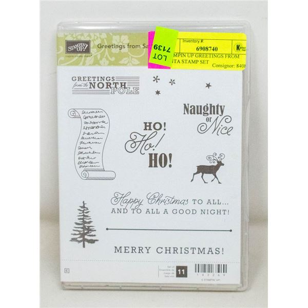 STAMPIN UP GREETINGS FROM SANTA STAMP SET