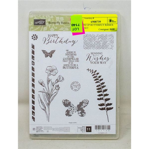 STAMPIN UP BUTTERFLY BASICS STAMP SET