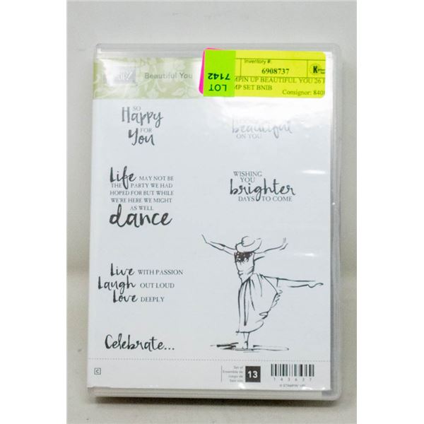 STAMPIN UP BEAUTIFUL YOU 26 PC STAMP SET BNIB