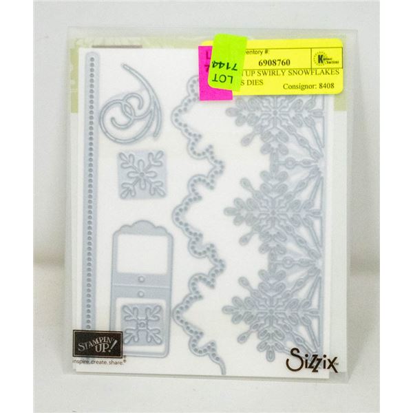 STAMPIN UP SWIRLY SNOWFLAKES THINLITS DIES