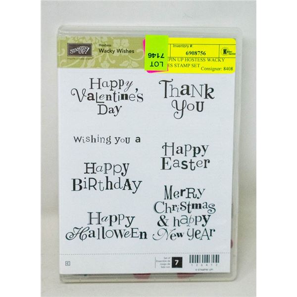 STAMPIN UP HOSTESS WACKY WISHES STAMP SET