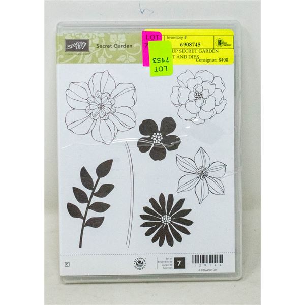 STAMPIN UP SECRET GARDEN STAMP SET AND DIES