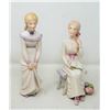 Image 1 : CYBIS "ALLEGRA" AND "ALICE" PORCELAIN FIGURES 9"