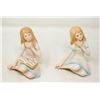 Image 1 : 2PC CYBIS "THUMBELINA" PORCELAIN FIGURINES 4.5"
