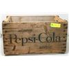 Image 1 : ANTIQUE / VINTAGE PEPSI-COLA WOOD CRATE