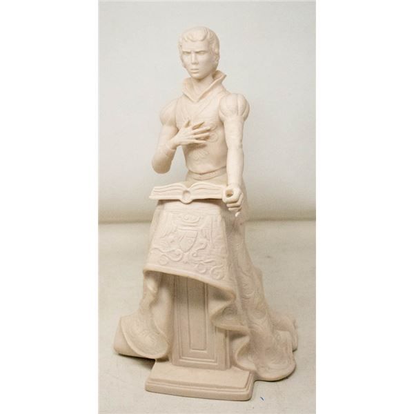 VINTAGE PORCELAIN FIGURINE "MAN AT PODIUM" 12 X 8"