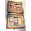 Image 1 : 2 METAL 3-DIMENSIONAL WALL "PAINTINGS" 19" X 23"