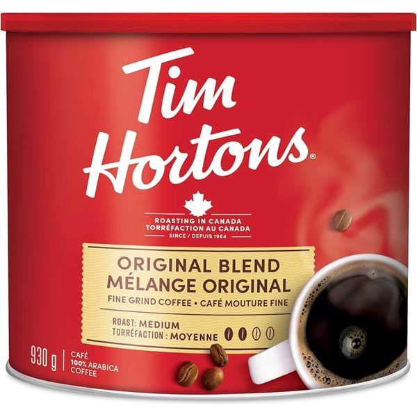 NEW 930G TIM HORTONS ORIGINAL BLEND GROUND COFFEE