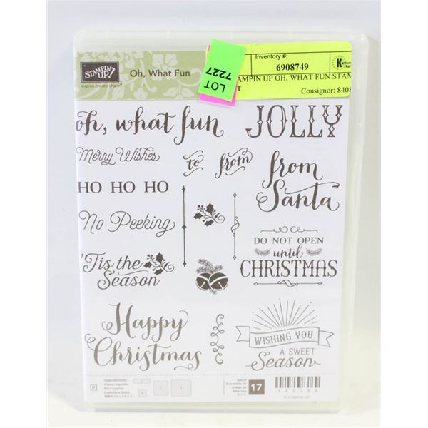 STAMPIN UP OH, WHAT FUN STAMP SET