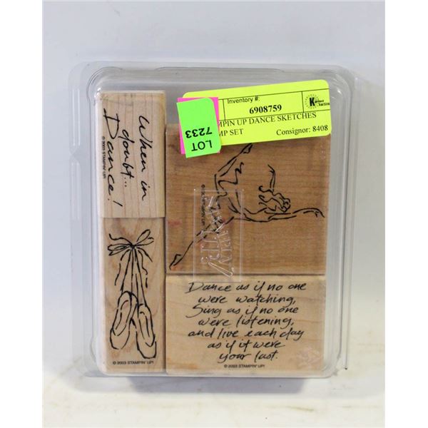 STAMPIN UP DANCE SKETCHES STAMP SET