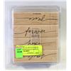 Image 1 : STAMPIN UP WONDERFUL WORDS RUBBER STAMP SET (8)