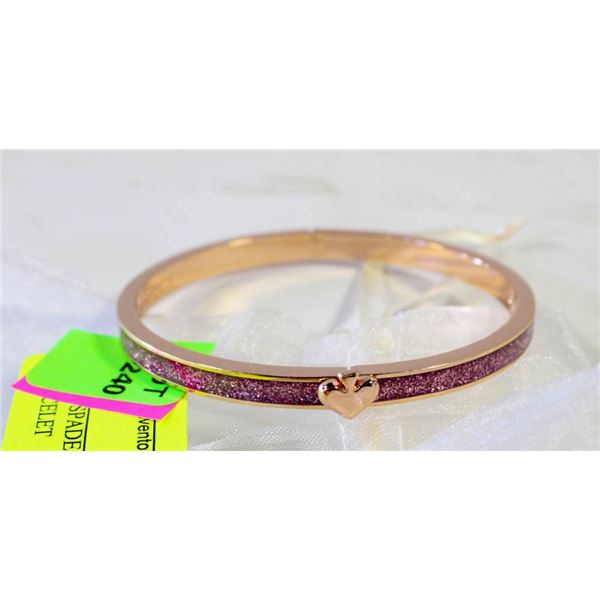 KATE SPADE ROSE GOLD WITH PINK BRACELET