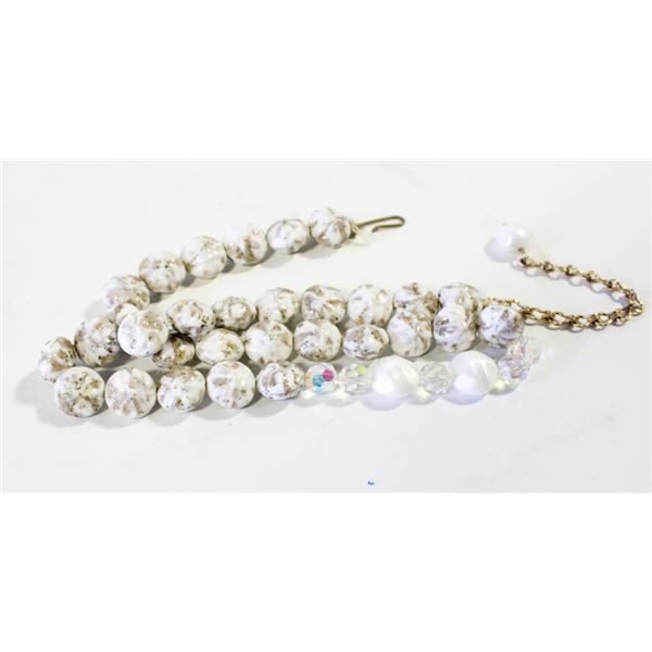 ADJUSTABLE BEAD STYLE NECKLACE 22"
