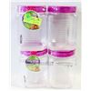 Image 1 : 4X 2.2L NAYASA PLASTIC CONTAINERS