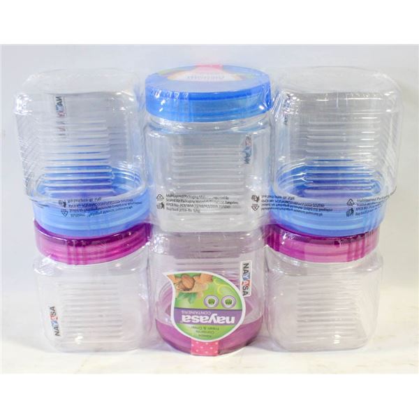6X 1L NAYASA PLASTIC CONTAINERS