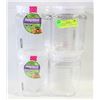 Image 1 : 4X 2.2L NAYASA PLASTIC CONTAINERS