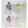 Image 1 : 4X 2.2L NAYASA PLASTIC CONTAINERS