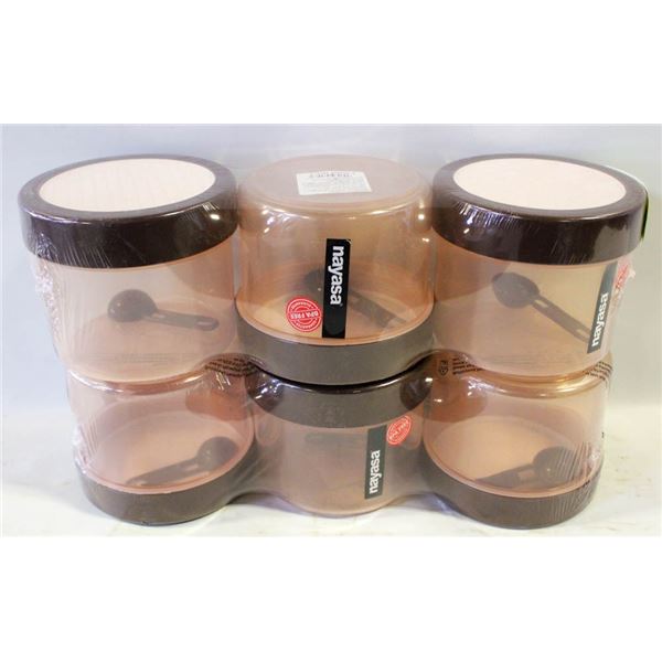 6X 750ML NAYASA PLASTIC CONTAINERS
