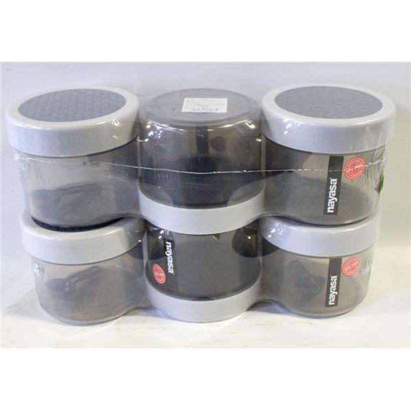 6X 750ML NAYASA PLASTIC CONTAINERS