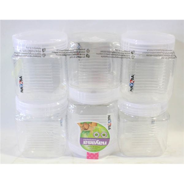 6X 1L NAYASA PLASTIC CONTAINERS