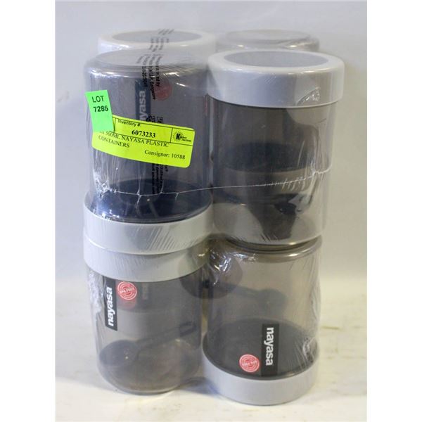 8X 500ML NAYASA PLASTIC CONTAINERS