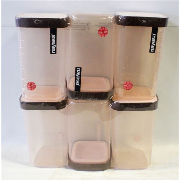 6 1.5L NAYASA PLASTIC CONTAINERS