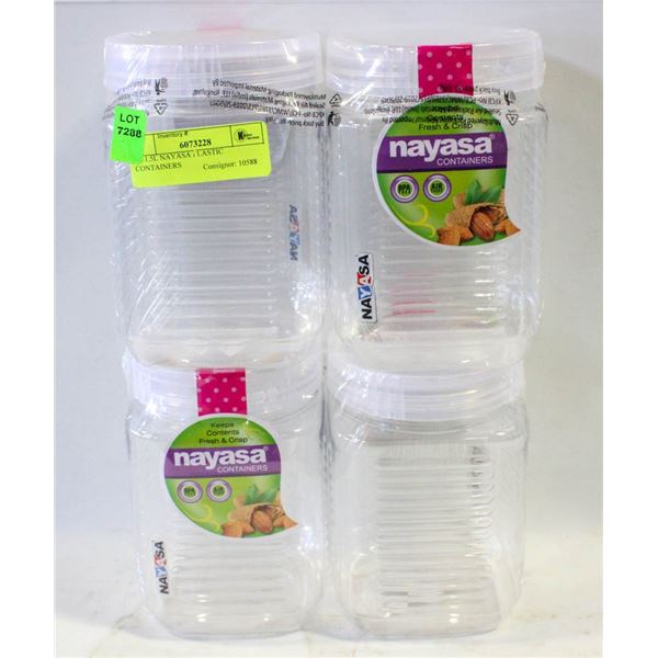 4X 1.5L NAYASA PLASTIC CONTAINERS
